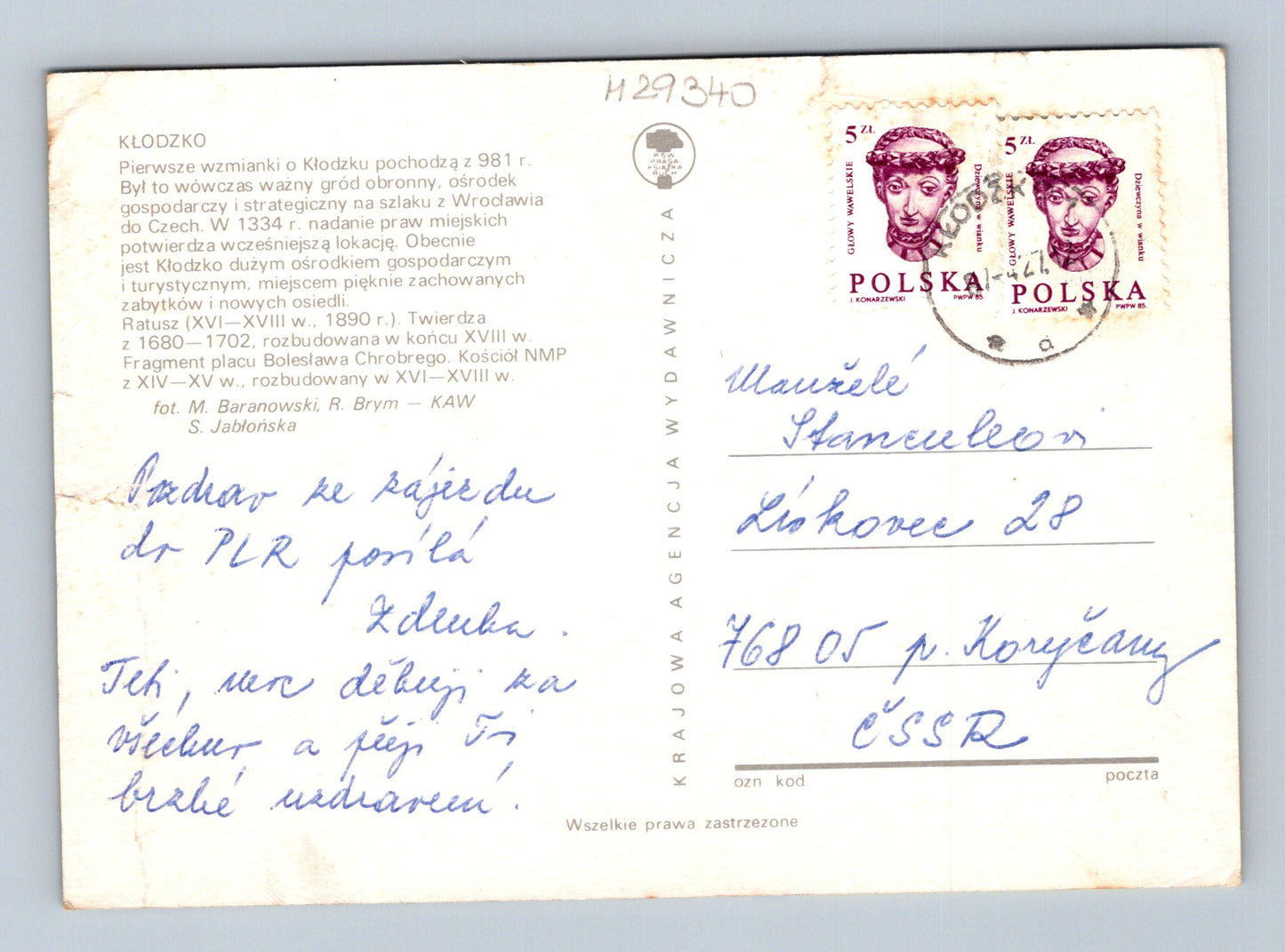 Pohlednice Polsko Kłodzko různé pohledy (M29340)
