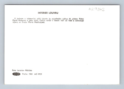 Pohlednice Francie Louvre interiér 1965 (M29346)
