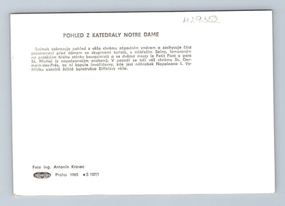 Pohlednice Francie Paříž panorama Seina 1965 (M29352)