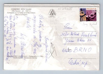 Pohlednice Francie Chamonix Mont-Blanc 2002 (M29355)