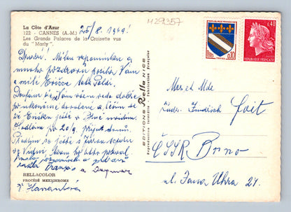 Pohlednice Francie Cannes výhled na město 1969 (M29357)