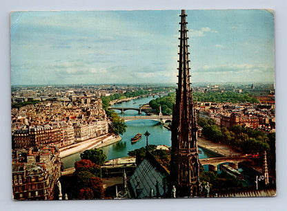 Pohlednice Francie Paříž panorama od Notre-Dame 1964 (M29359)
