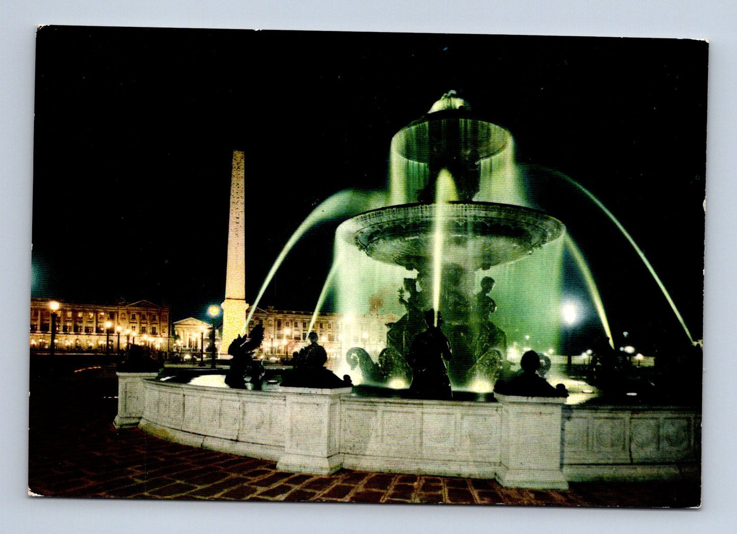 Pohlednice Francie Paříž Place de la Concorde fontána 1969 (M29363)