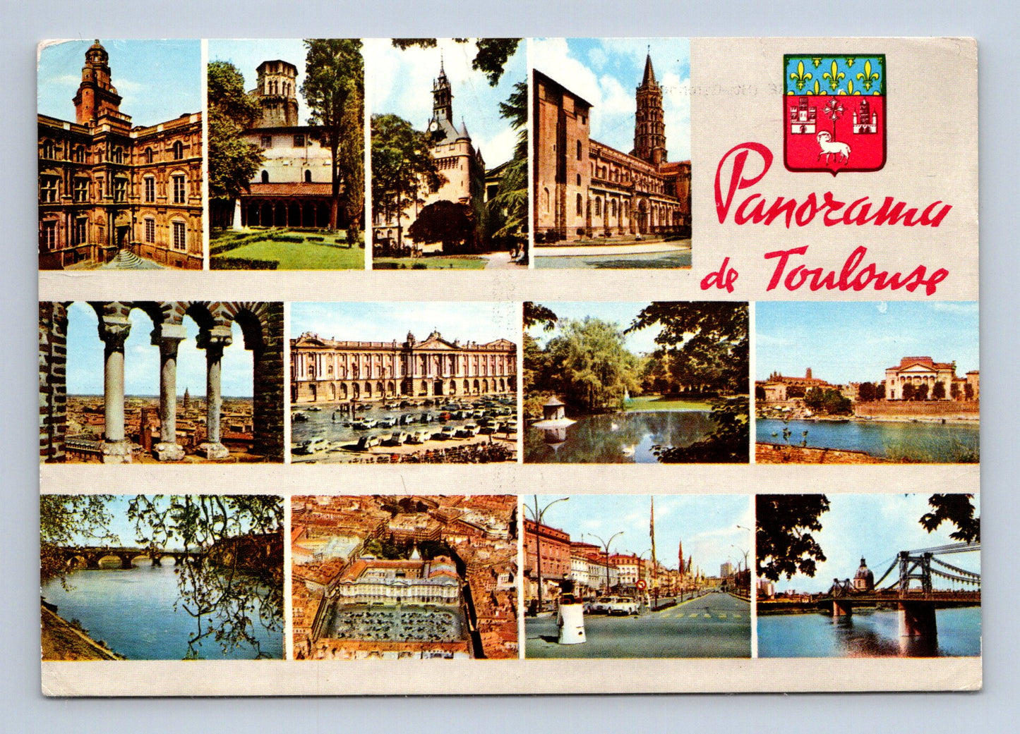 Pohlednice Francie Toulouse panorama 1971 (M29367)