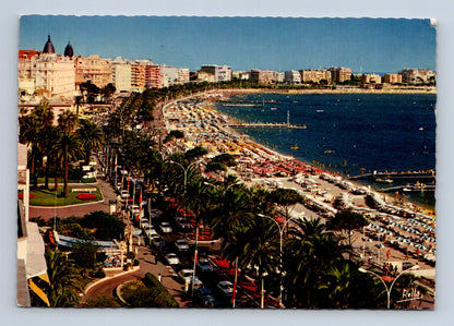 Pohlednice Francie Cannes La Croisette pláže 1973 (M29373)