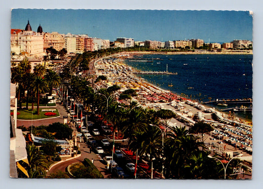 Pohlednice Francie Cannes La Croisette pláže 1973 (M29373)