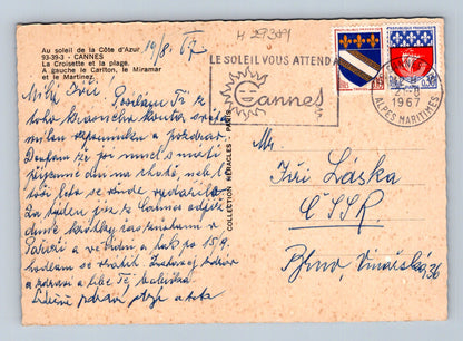 Pohlednice Francie Cannes La Croisette 1967 (M29381)