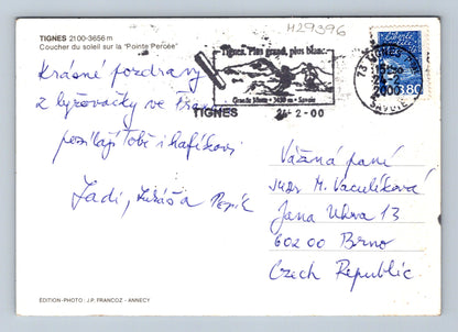 Pohlednice Francie Tignes lyzovani Alpy 2000 (M29396)