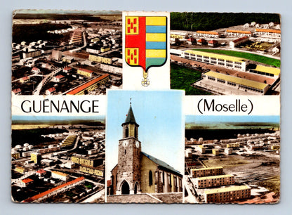 Pohlednice Francie Guénange pohledy na město a kostel 1959 (M29402)