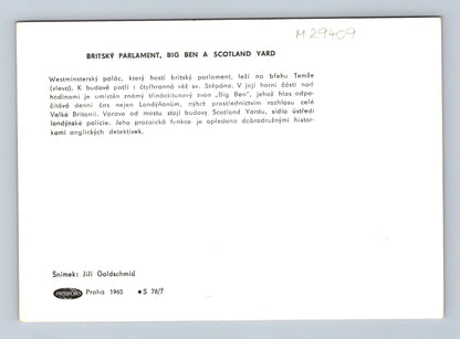 Pohlednice Velká Británie Londýn parlament Big Ben 1965 (M29409)