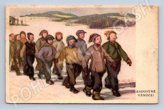 Postcard A Underground Suchardová Merry Christmas (M2941)