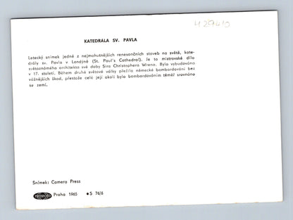 Pohlednice Velká Británie Londýn Katedrála sv. Pavla 1965 (M29410)