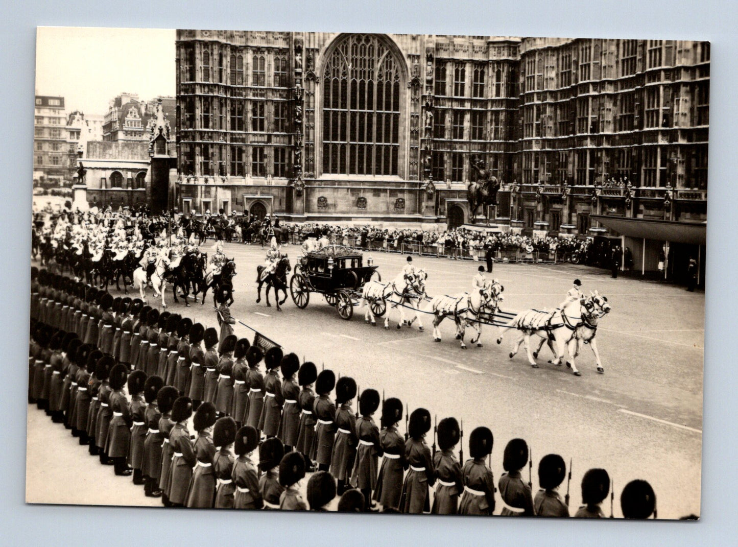 Pohlednice Velká Británie Londýn královský průvod 1965 (M29412)