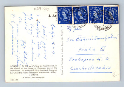 Pohlednice Velká Británie Londýn St. Margarets Church 1967 (M29420)