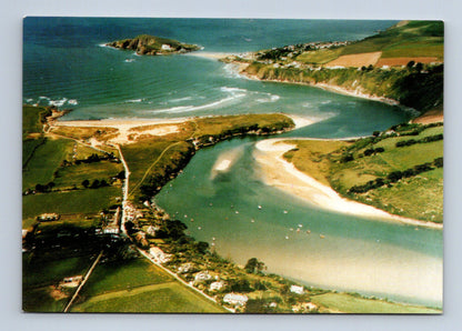 Pohlednice Velká Británie Bantham Village letecký pohled (M29421)