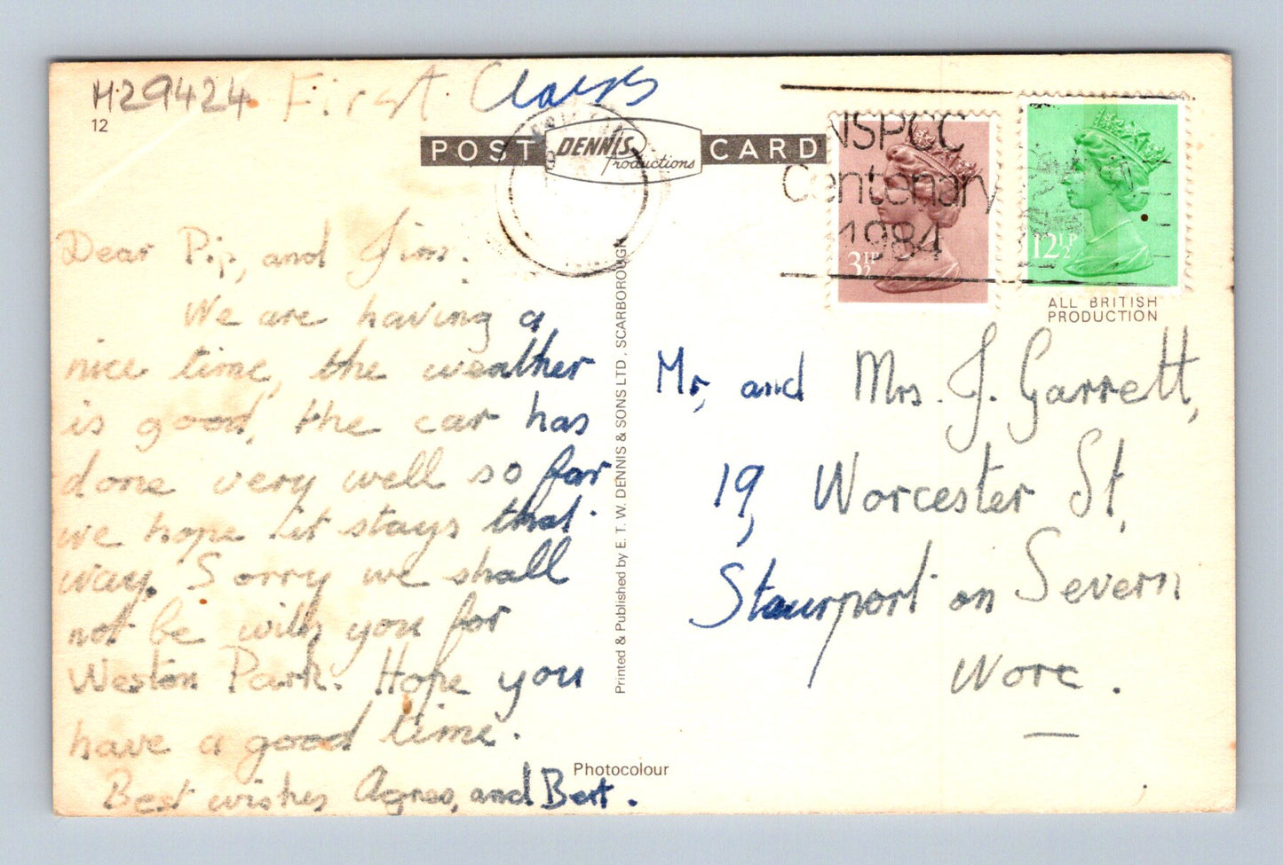 Pohlednice Velká Británie Clevedon Pier západ slunce 1984 (M29424)