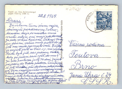 Pohlednice Rakousko Fuschl am See panorama 1969 (M29431)