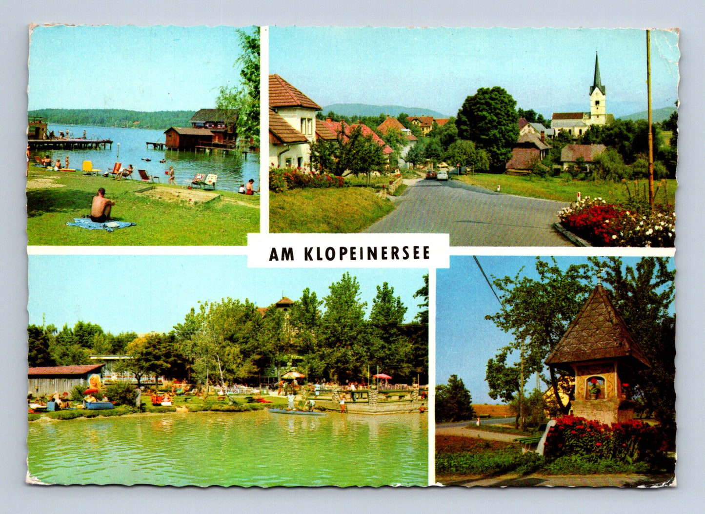 Pohlednice Rakousko Klopeiner See koláž (M29435)