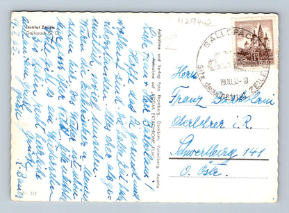 Pohlednice Rakousko Dornbirn budova lidé 1965 (M29442)