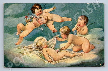 Postcard angels postcard 1947 (M2945)