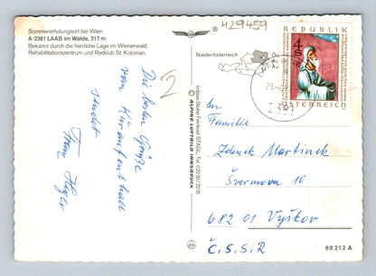 Pohlednice Rakousko Laab im Walde a Wienerwald 1989 (M29459)