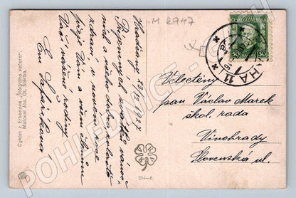 Postcard rural motif ethnography 1922 (M2947)