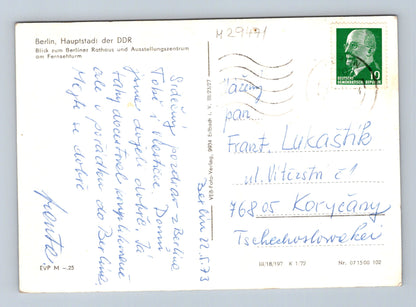 Pohlednice Německo Berlín Rathaus a Ausstellungszentrum 1973 (M29471)