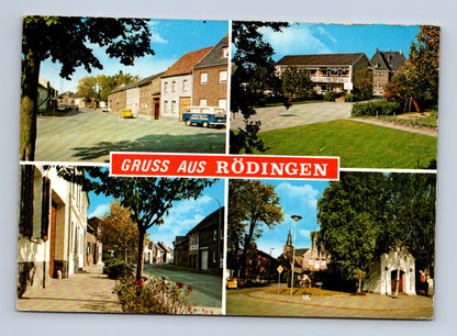 Pohlednice Německo Rödingen koláž městských pohledů (M29473)