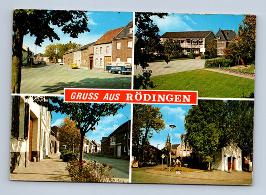 Pohlednice Německo Rödingen koláž městských pohledů (M29473)