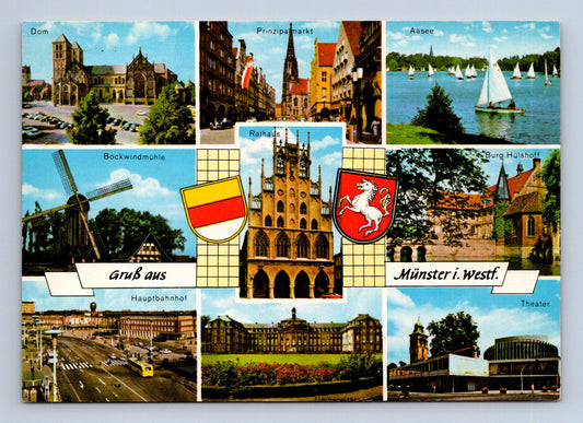 Pohlednice Německo Münster i. Westf. koláž 1949 (M29478)
