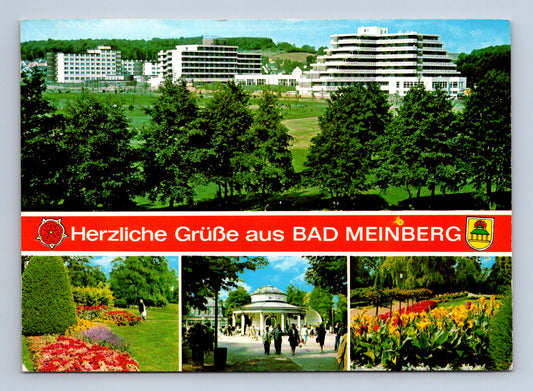 Pohlednice Německo Bad Meinberg hotely lázeňský park 1970 (M29480)