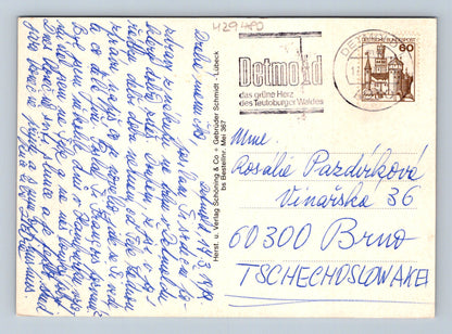 Pohlednice Německo Bad Meinberg hotely lázeňský park 1970 (M29480)