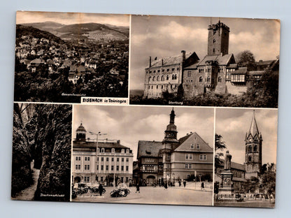 Pohlednice Německo Eisenach panorama Wartburg 1950 (M29483)