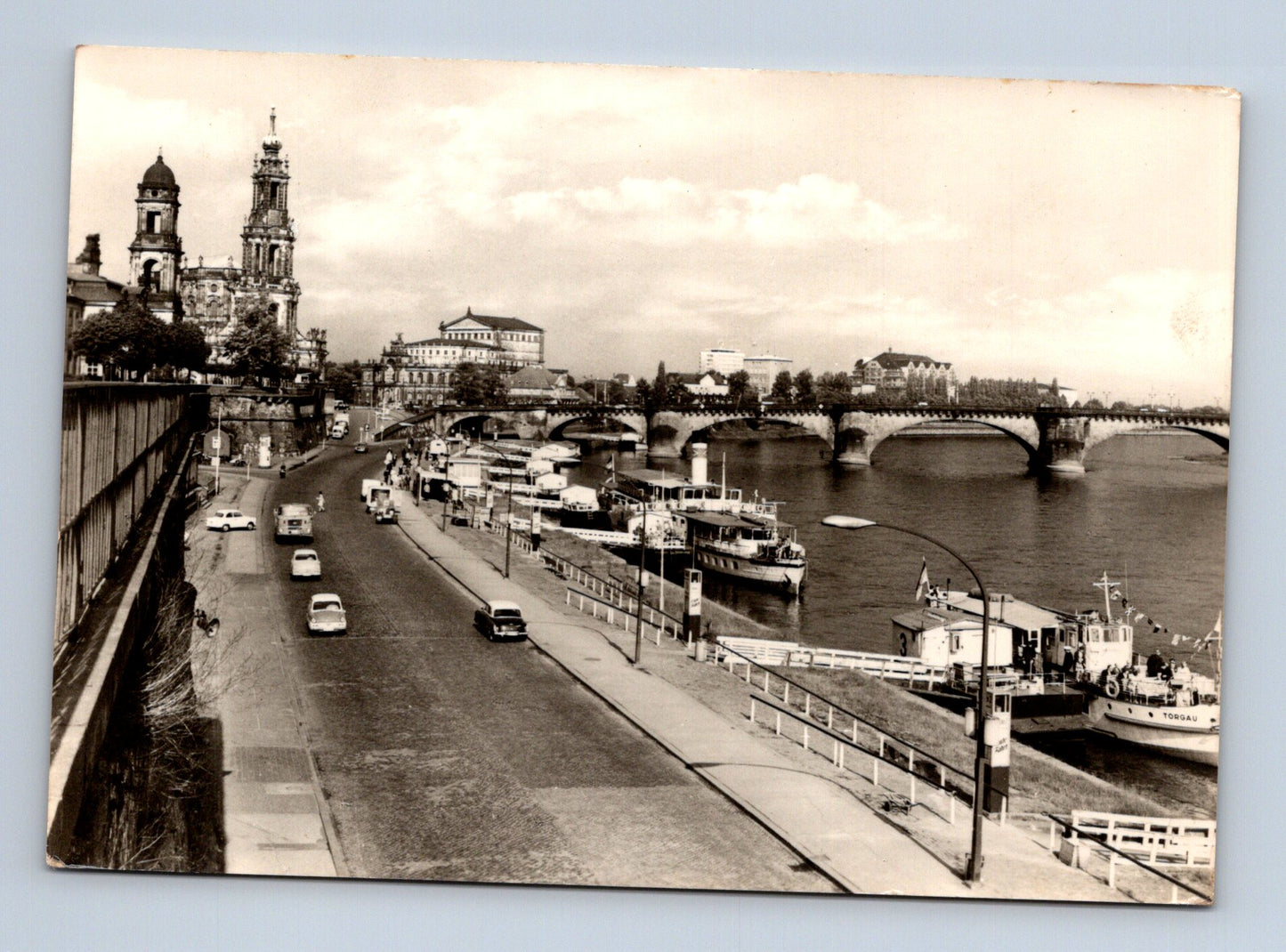 Pohlednice Německo Drážďany Brühlská terasa 1969 (M29484)