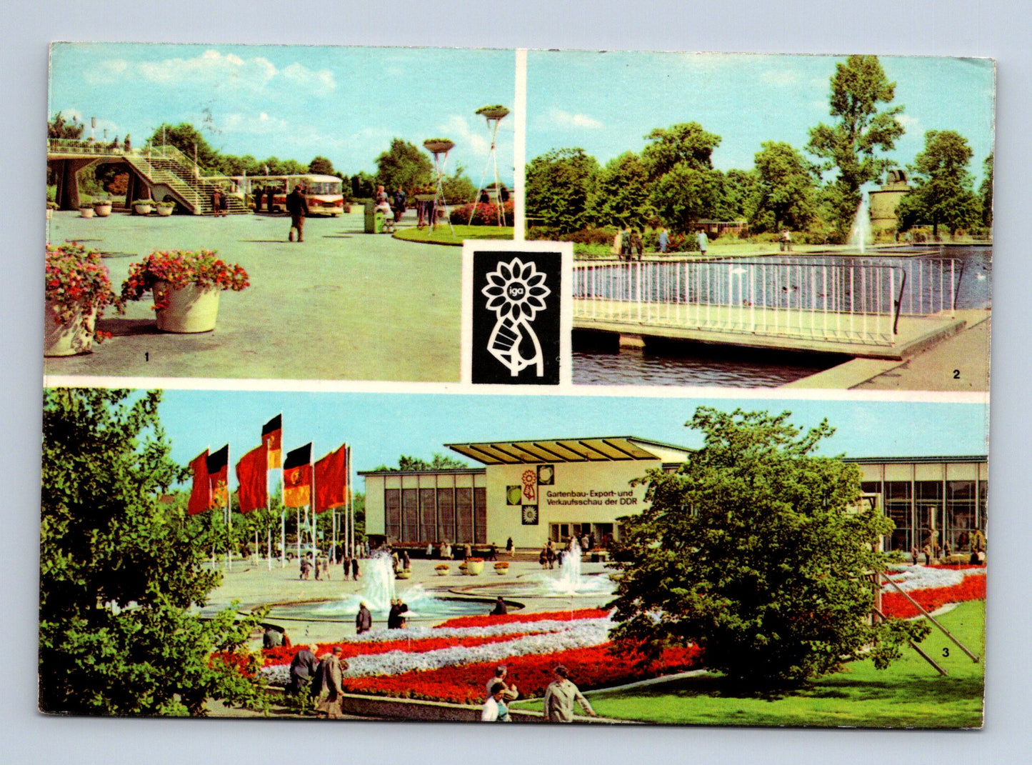 Pohlednice NDR Erfurt Mezinárodní zahradnická výstava 1966 (M29486)