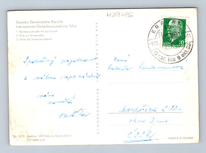 Pohlednice NDR Erfurt Mezinárodní zahradnická výstava 1966 (M29486)