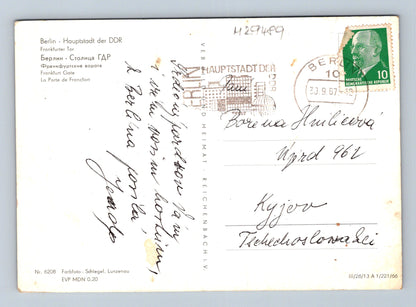 Pohlednice Německo Berlín Frankfurter Tor 1967 (M29489)