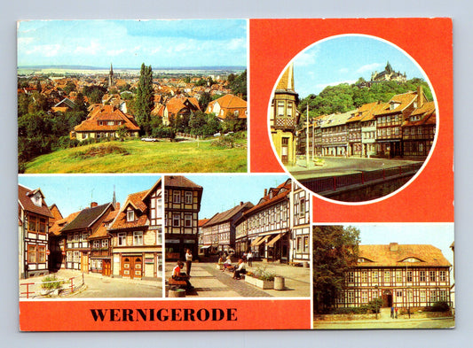 Pohlednice Německo Wernigerode město a zámek 1983 (M29497)