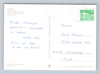 Pohlednice Německo Wernigerode město a zámek 1983 (M29497)