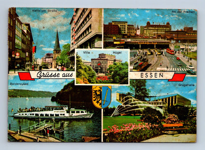 Pohlednice Německo Essen koláž památek 1982 (M29507)