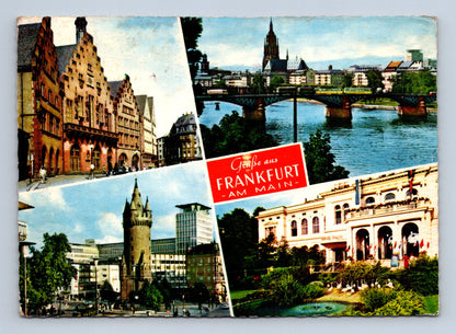 Pohlednice Německo Frankfurt am Main koláž motivů (M29508)