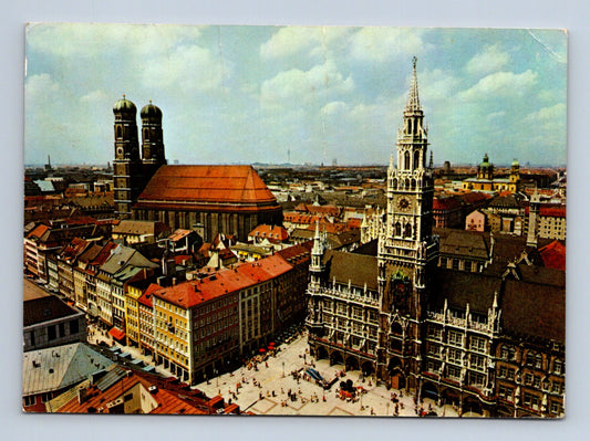 Pohlednice Německo Mnichov Frauenkirche a Rathaus (M29517)