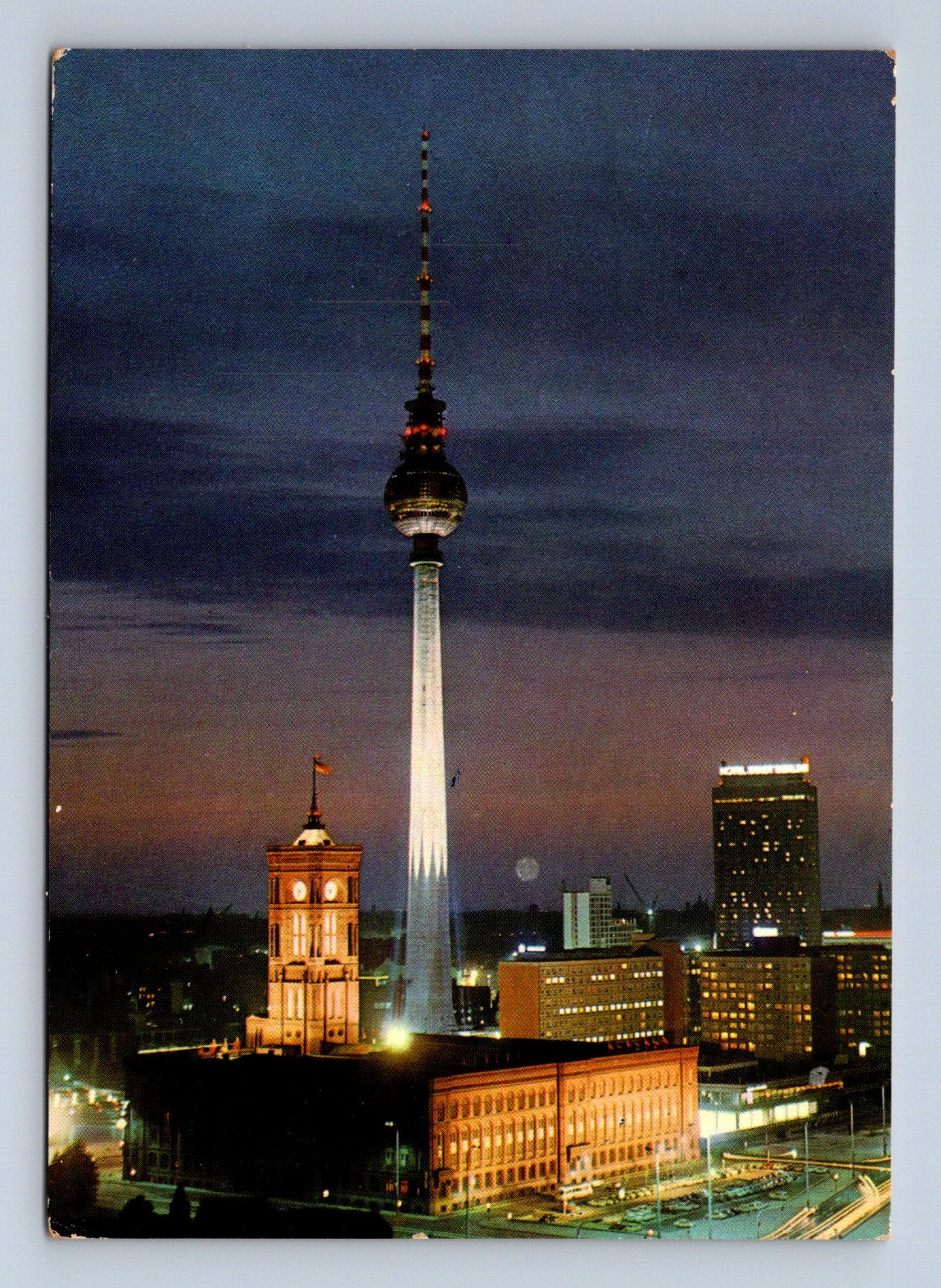 Pohlednice Německo Berlín Fernsehturm noc (M29522)