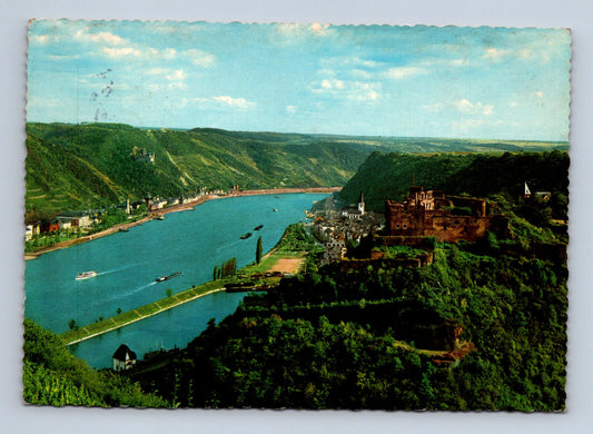 Pohlednice Německo St. Goar am Rhein hrad Rheinfels 1975 (M29523)