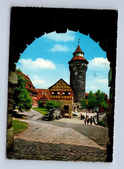 Pohlednice Německo Norimberk hrad Sinnwellturm 1966 (M29529)