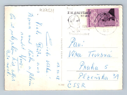 Pohlednice Německo Bonn Kolín Rýn 1968 (M29531)