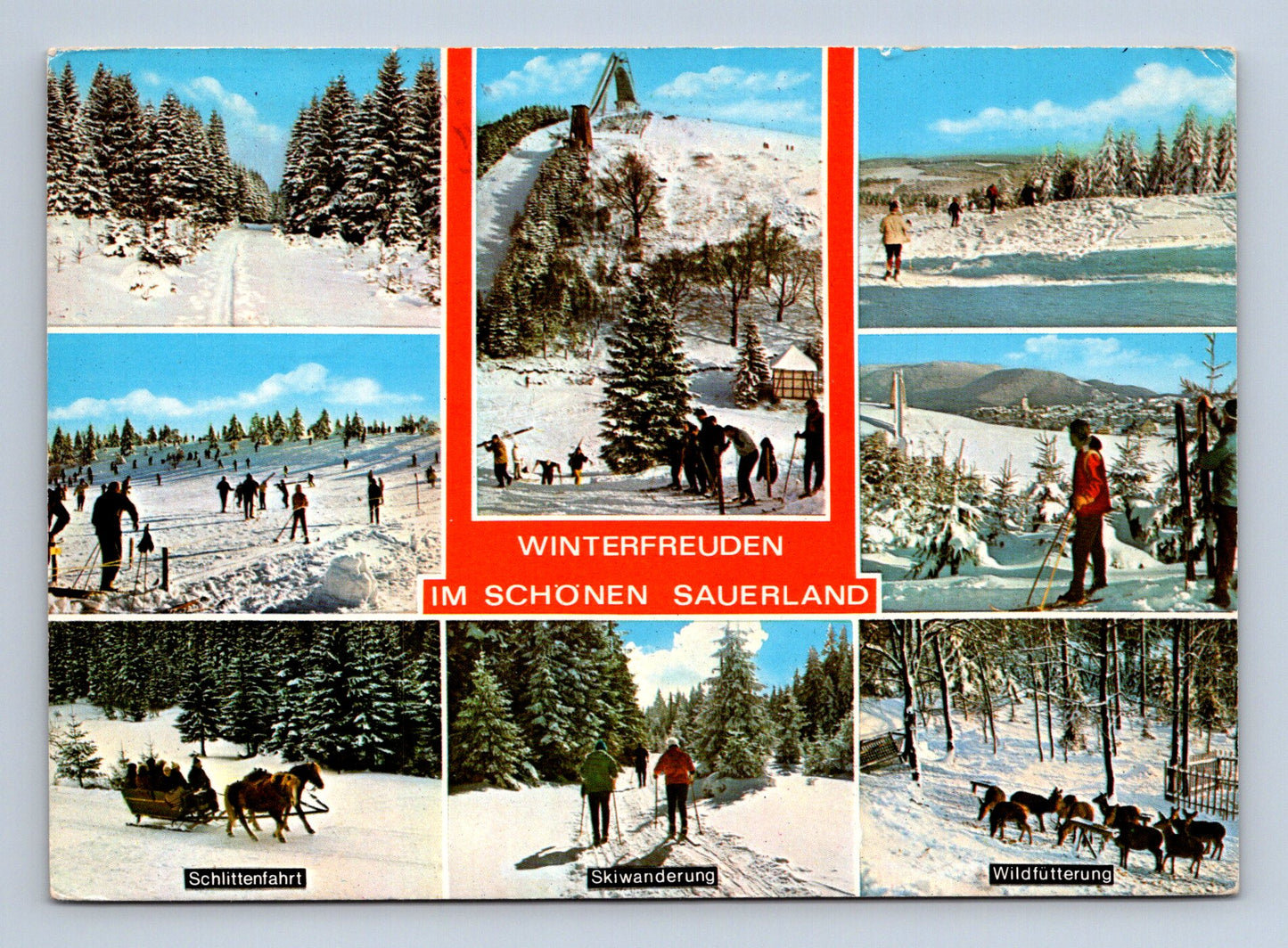Pohlednice Německo Sauerland zimní sporty 1971 (M29533)