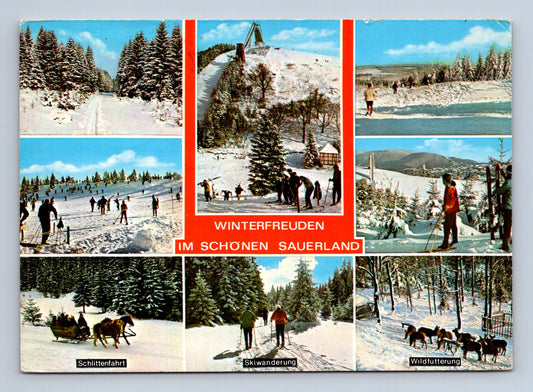 Pohlednice Německo Sauerland zimní sporty 1971 (M29533)