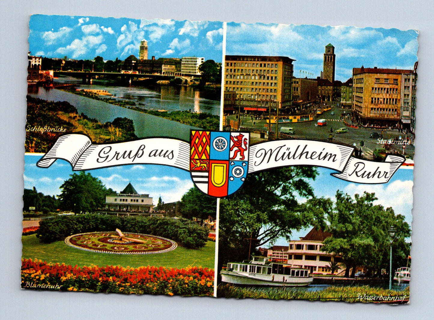 Pohlednice Německo Mülheim an der Ruhr záběry města 1968 (M29536)