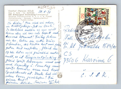 Pohlednice Německo Weidenberg Fichtelgebirge 1977 (M29537)